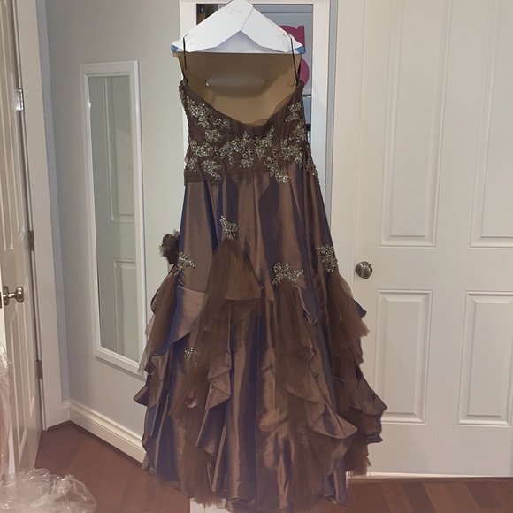 Mon Cheri Brown Ball Gown - Picture 5 of 8